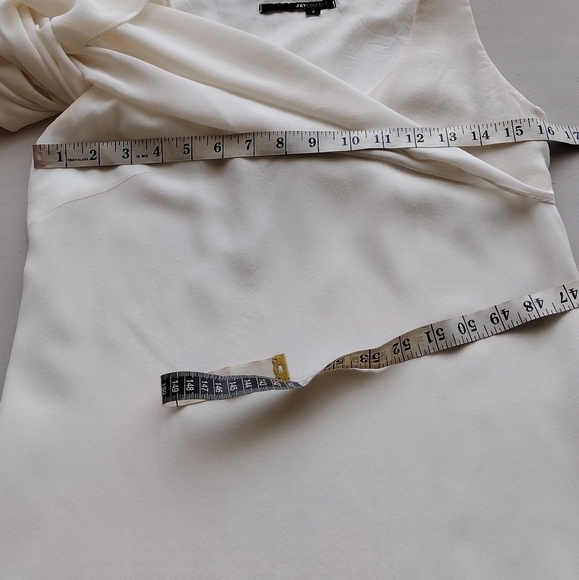 Jaygodfrey Drape Shoulder Tunic Blouse - Picture 8 of 14